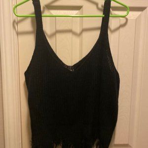 Shein Black crop top New without Tags PF/SF